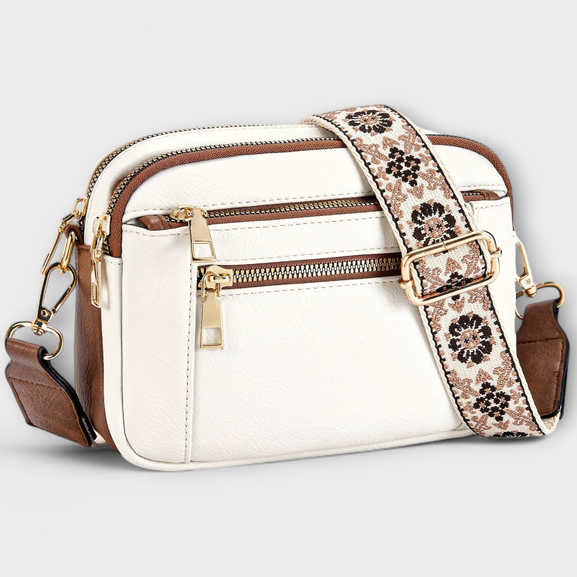 Maria | Vegan Leather Crossbody Bag - QUELLECLASSE