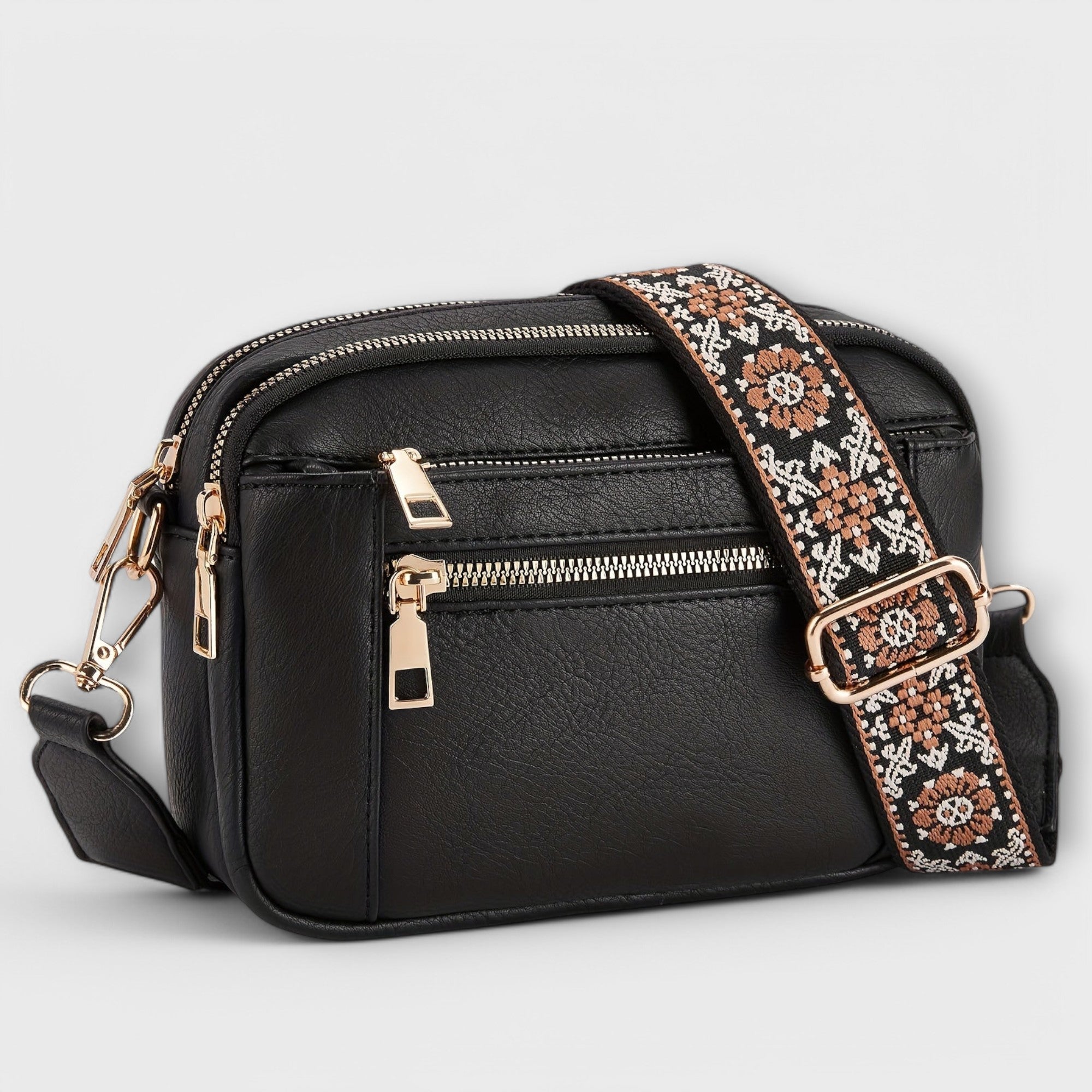 Maria | Vegan Leather Crossbody Bag - QUELLECLASSE