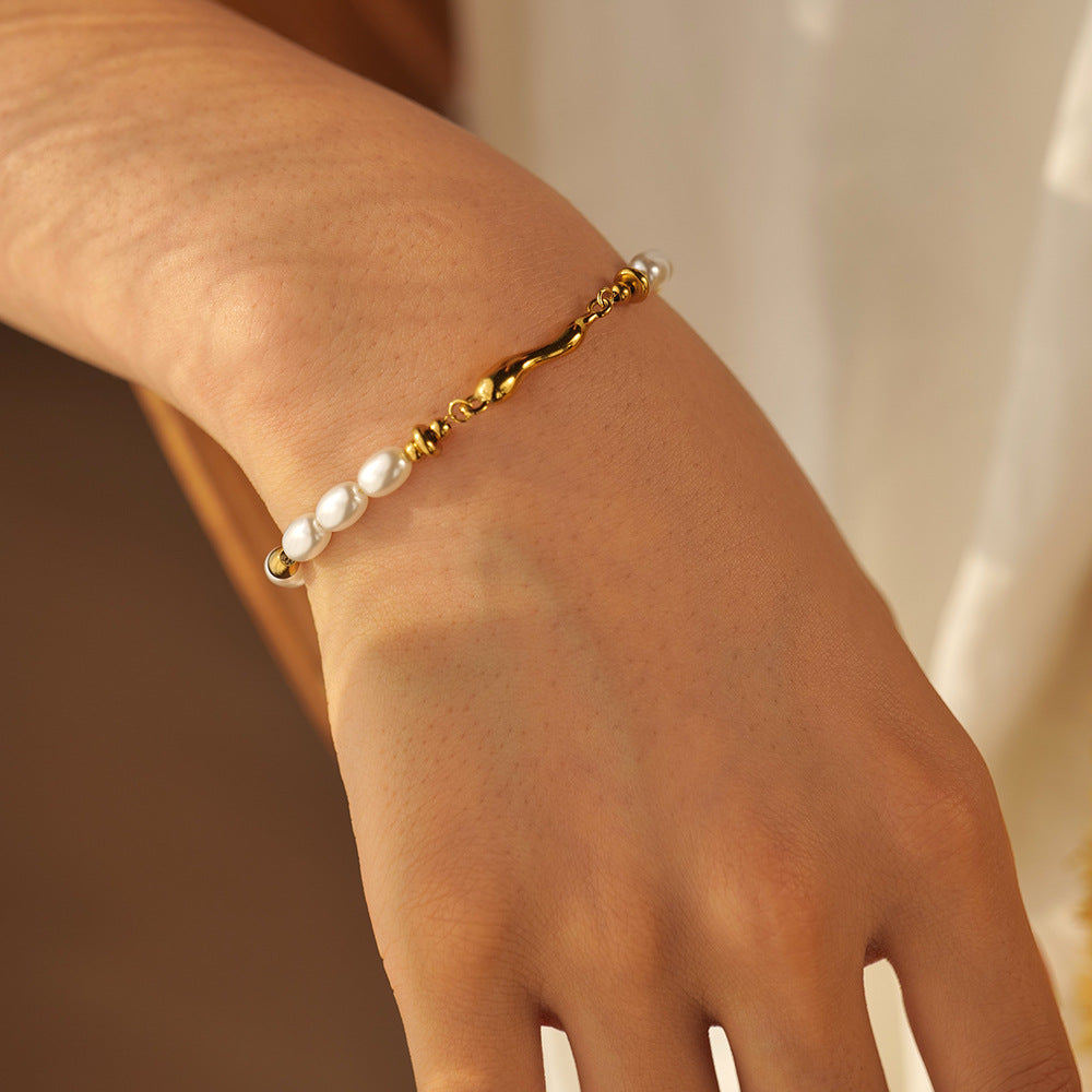 Celina Pearl Bracelet - QUELLECLASSE