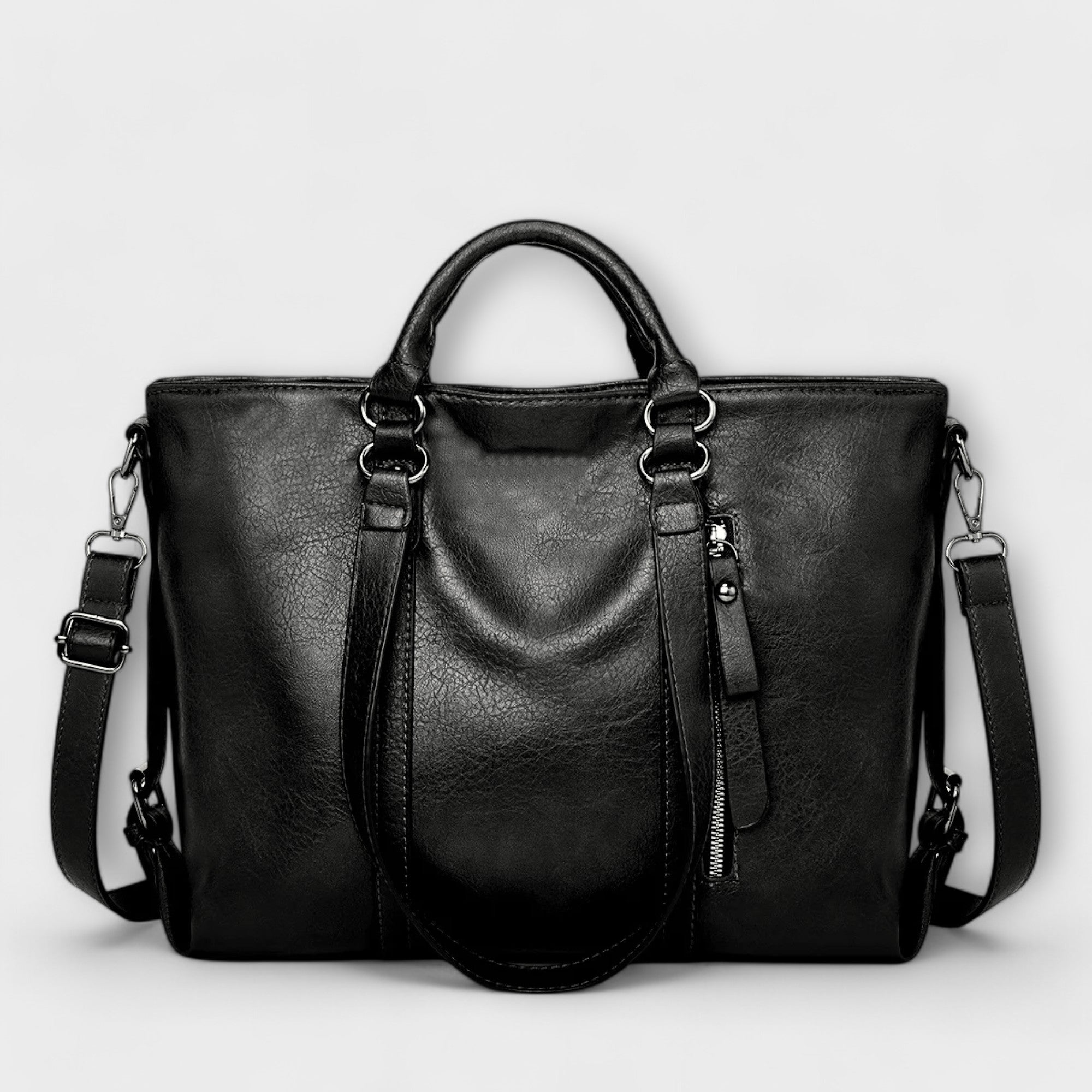 Maria | Large Leather Bag - QUELLECLASSE