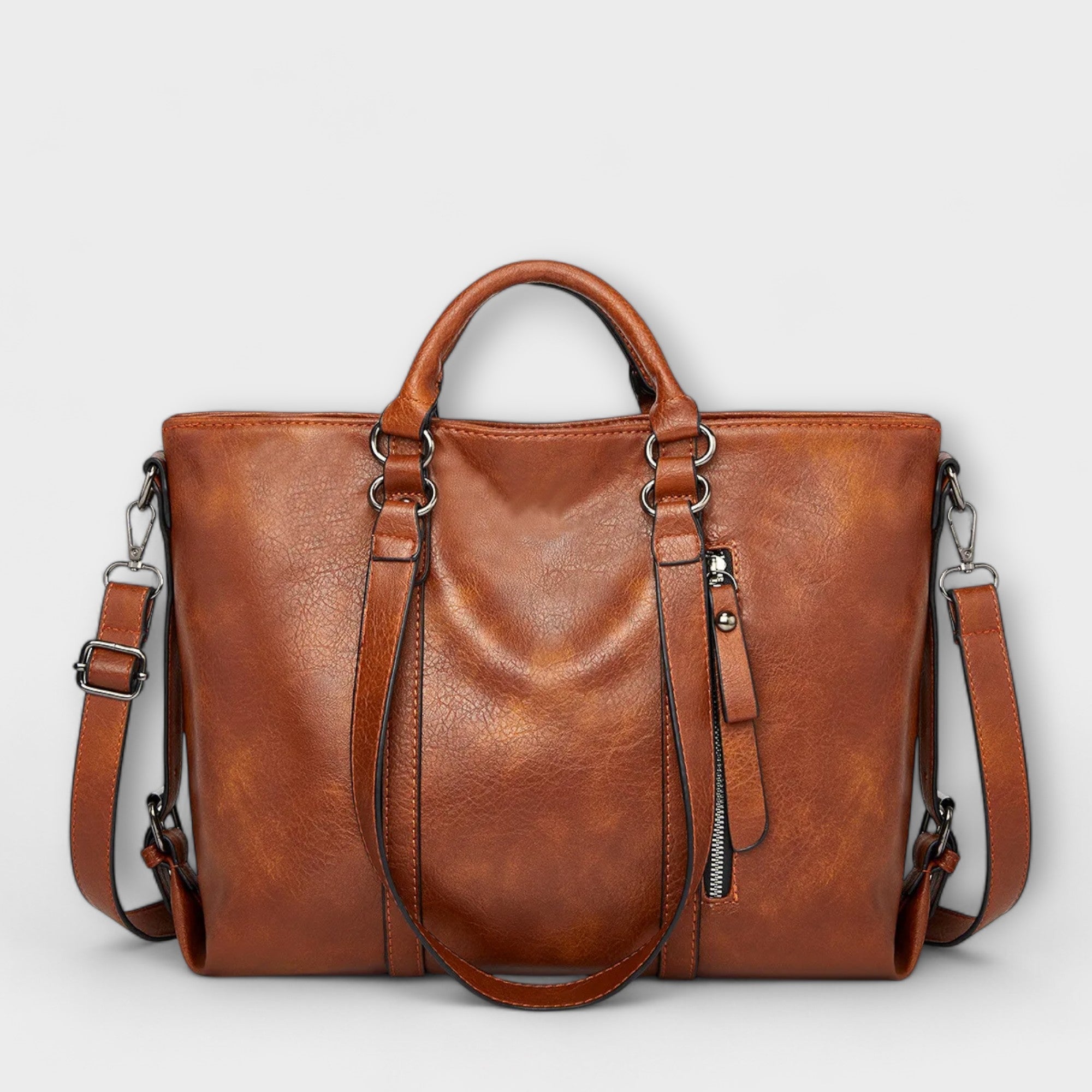 Maria | Large Leather Bag - QUELLECLASSE