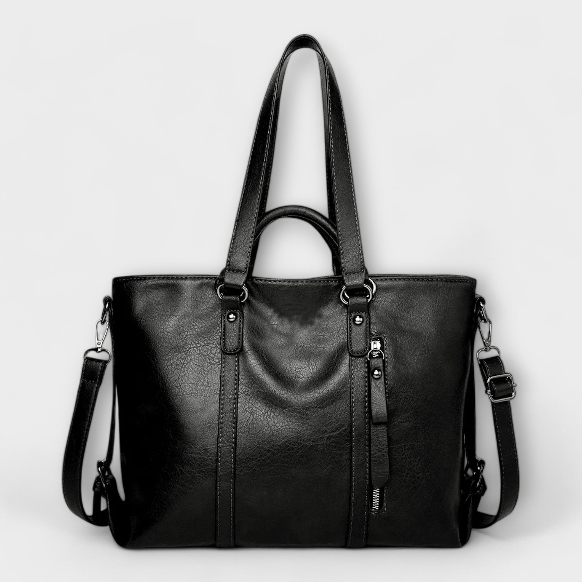 Maria | Large Leather Bag - QUELLECLASSE
