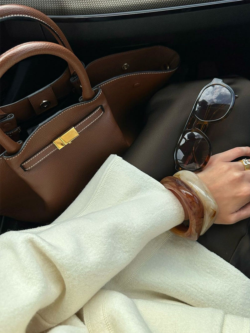 Melanie | Leather Bag - QUELLECLASSE