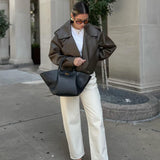 Melanie | Leather Bag - QUELLECLASSE